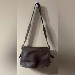 Coach Vintage Messenger Front Flap Bag Brown G2P-9332 Sig Lining Gen Leather